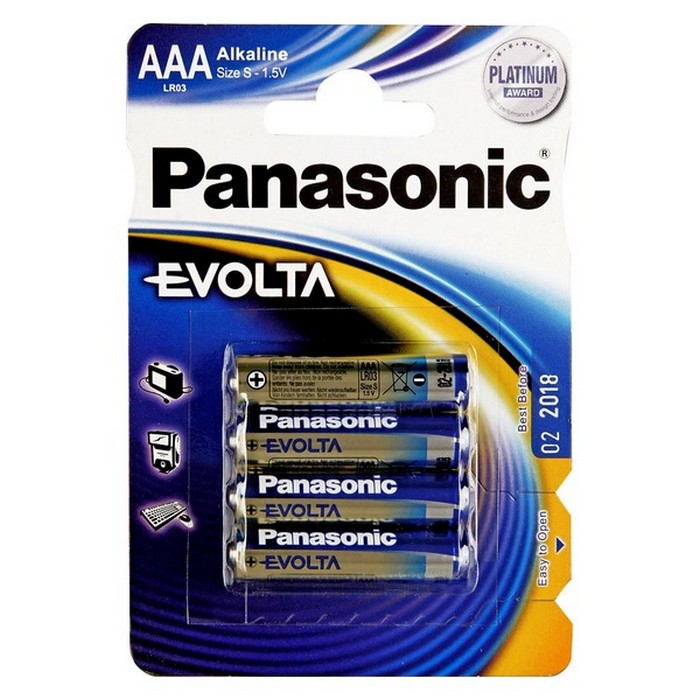 Батарейка Panasonic EVOLTA AAA BLI 4 ALKALINE