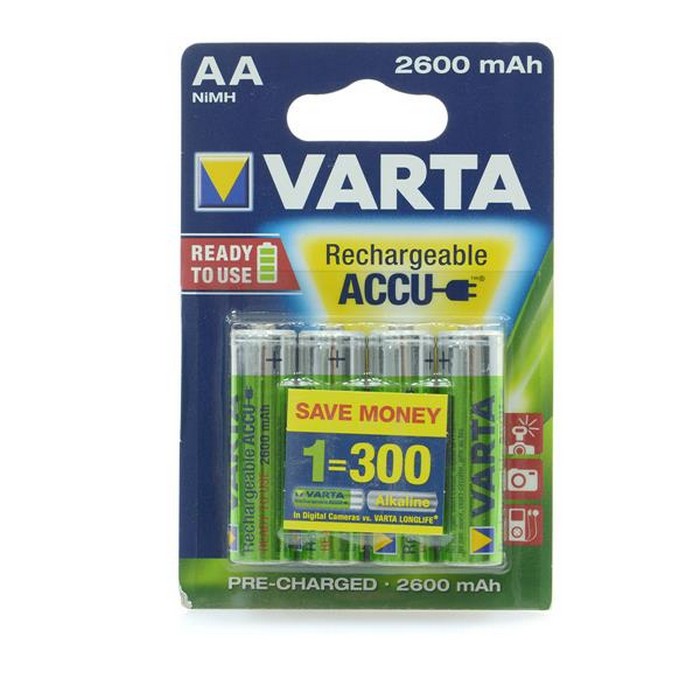 Аккумулятор VARTA PROF ACCU AA 2500mAh BLI 4 NI-MH