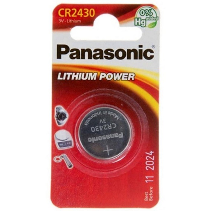 Батарейка Panasonic CR 2430 BLI 1 LITHIUM