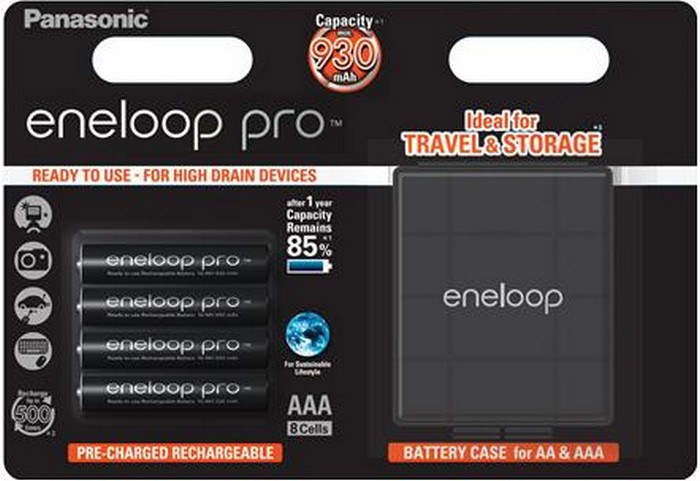 Аккумулятор Panasonic Eneloop Pro AAA 930 mAh 4BP+Case