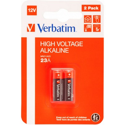 Батарейка VERBATIM High Voltage Alkaline LR23 2шт/уп (49940)