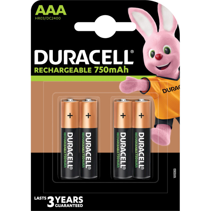 Акумулятор DURACELL Rechargeable AAA 750mAh 4шт/уп (5007331)