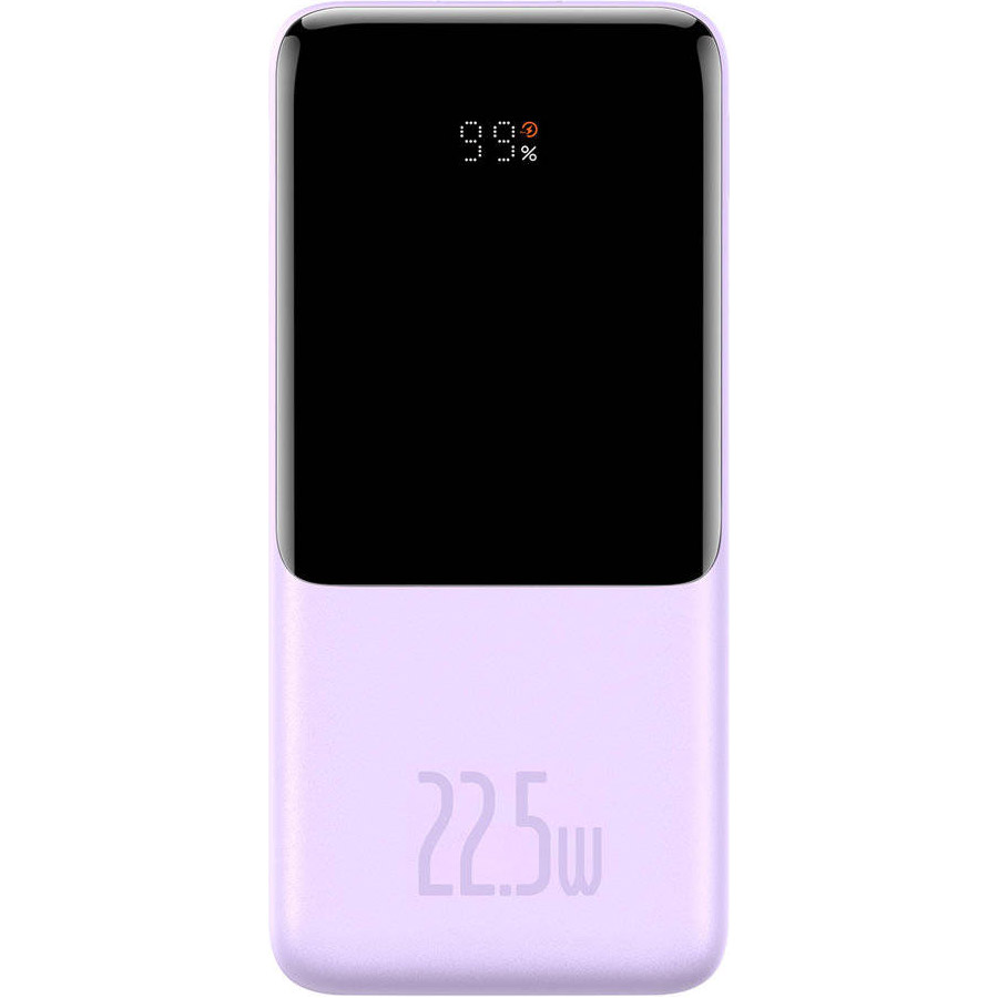 Зовнішній акумулятор (павербанк) Baseus Elf Digital Display Fast Charge Power Bank 10000mAh 22.5W Purple (PPJL010005)