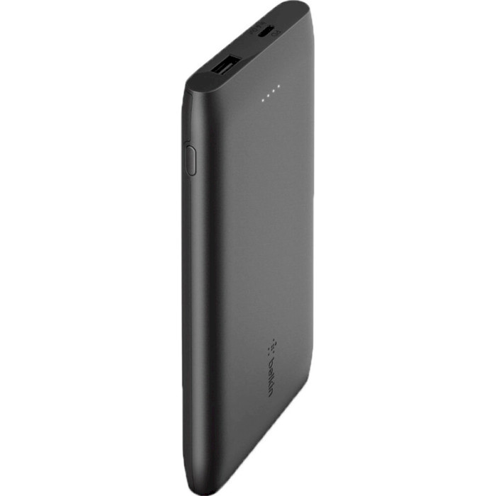 Акумулятор портативний літій-іонний Power Bank Belkin 10000мА·год 18Вт, USB-A/USB-C, чорний